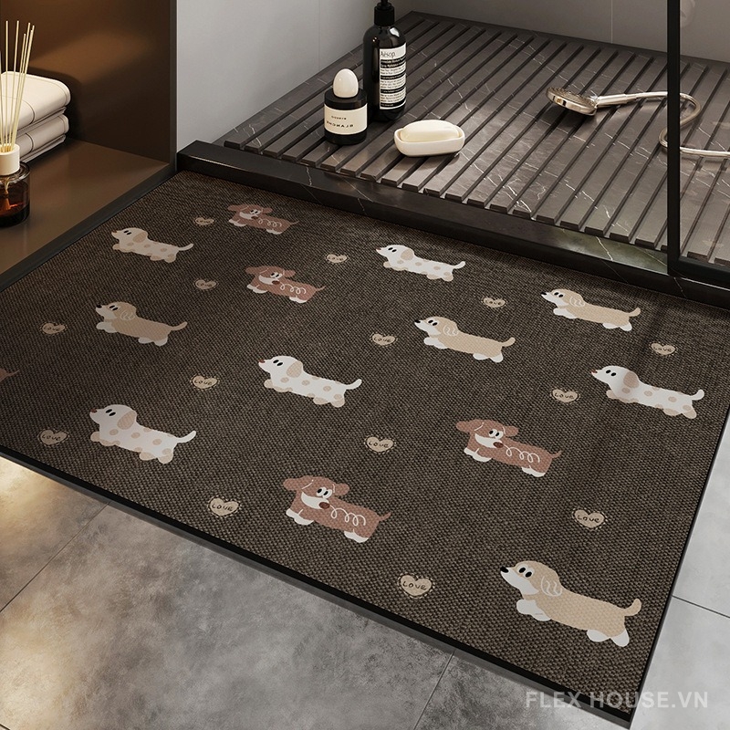 Thảm tảo cát những chú chó Dachshund Đức nhỏ XF3032 10 Thảm tảo cát những chú chó Dachshund Đức nhỏ XF3032.02