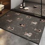 Thảm tảo cát những chú chó Dachshund Đức nhỏ XF3032.03