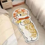 Thảm trải cạnh giường hình mèo ẩm thực Nhật Bản XF2495.02
