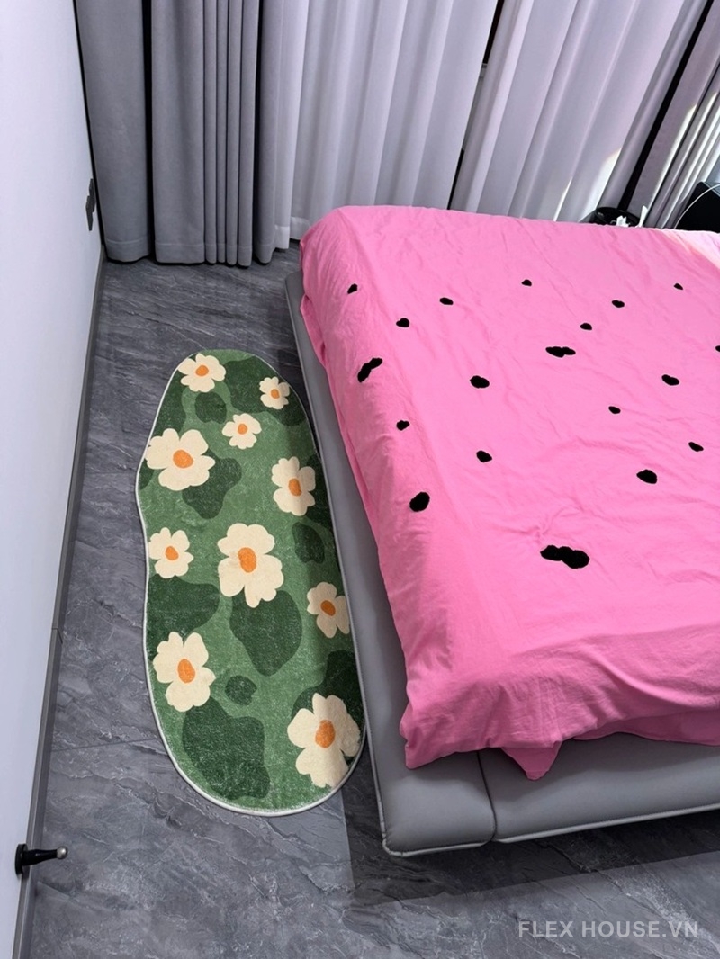 Thảm trải cạnh giường hoa đồng cỏ xanh tự nhiên XF4481 17 Thảm trải cạnh giường hoa đồng cỏ xanh tự nhiên XF4481