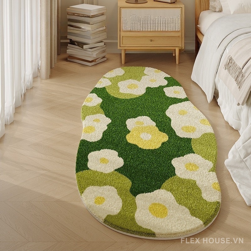 Thảm trải cạnh giường hoa đồng cỏ xanh tự nhiên XF4481 18 Thảm trải cạnh giường hoa đồng cỏ xanh tự nhiên XF4481.03
