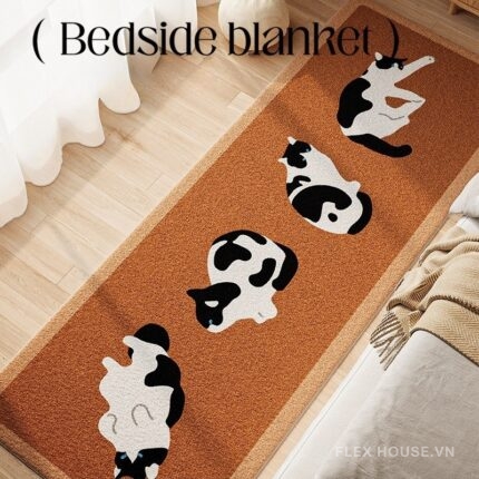 Thảm trải cạnh giường mô phỏng Cashmere mèo nằm thư giãn XF4484.02