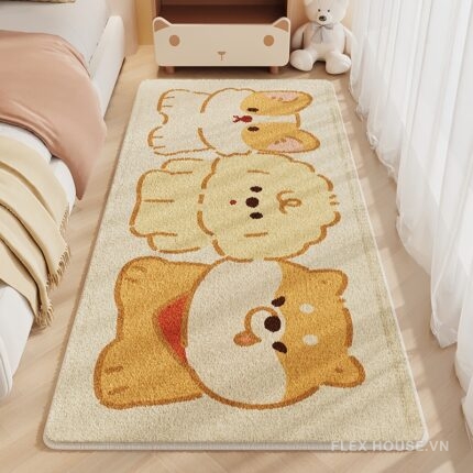 Thảm trải cạnh giường phòng ngủ trẻ em gái XF8802-02