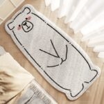 Thảm trải cạnh giường phòng trẻ em Polar Bear XF4489