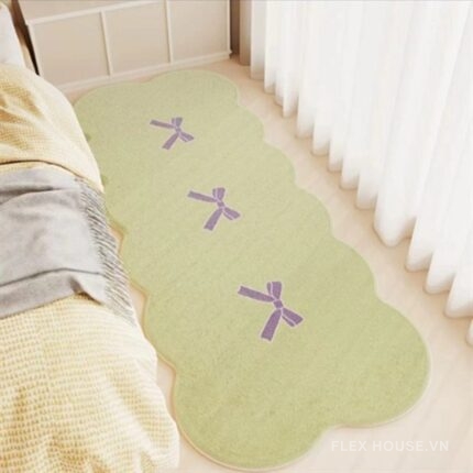 Thảm trải cạnh giường Xuân Nhật Hồ Điệp tinh khôi XF8777