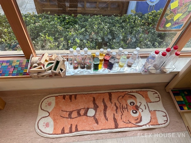 Thảm trải sàn cho trẻ em hổ cam tinh nghịch XF4486