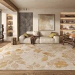 Thảm trải sàn phòng khách caramel ấm áp XF8682.02