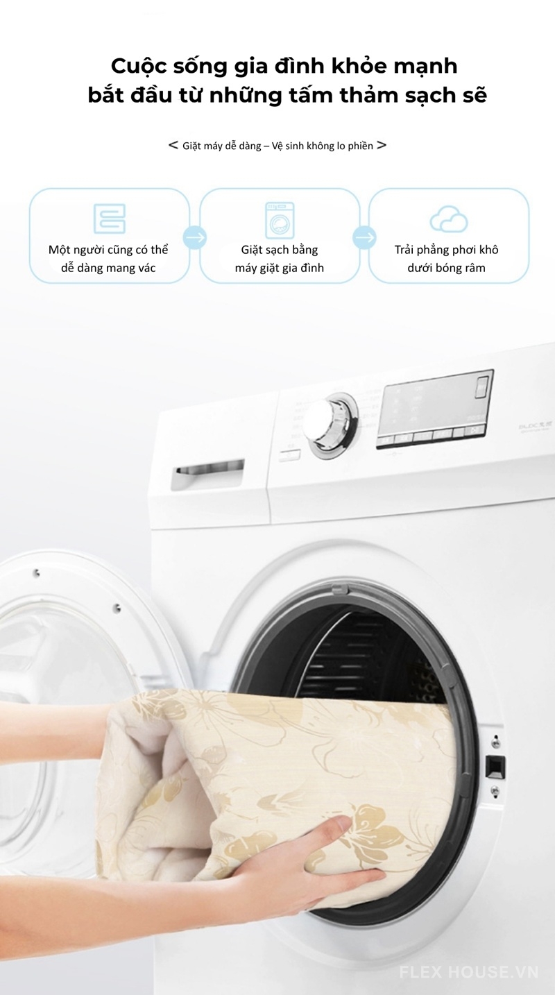 Thảm trải sàn họa tiết thiên nhiên trừu tượng tone mocha XF8683