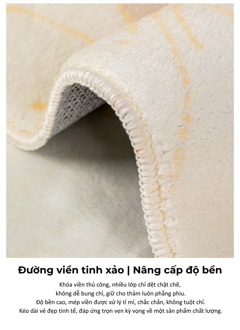 Thảm trải sàn họa tiết thiên nhiên trừu tượng tone mocha XF8683