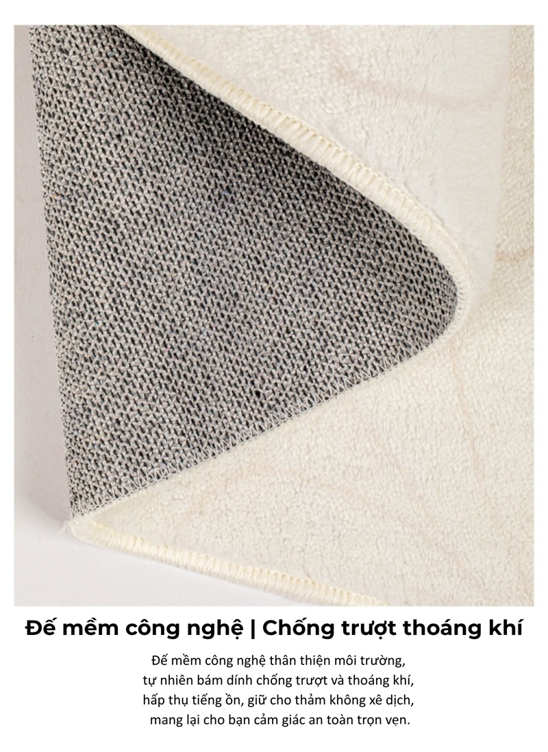 Thảm trải sàn họa tiết thiên nhiên trừu tượng tone mocha XF8683