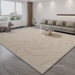 Thảm trải sofa họa tiết xoáy nghệ thuật XF6963