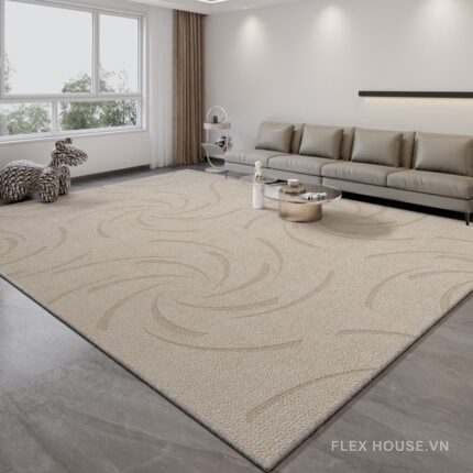 Thảm trải sofa họa tiết xoáy nghệ thuật XF6963