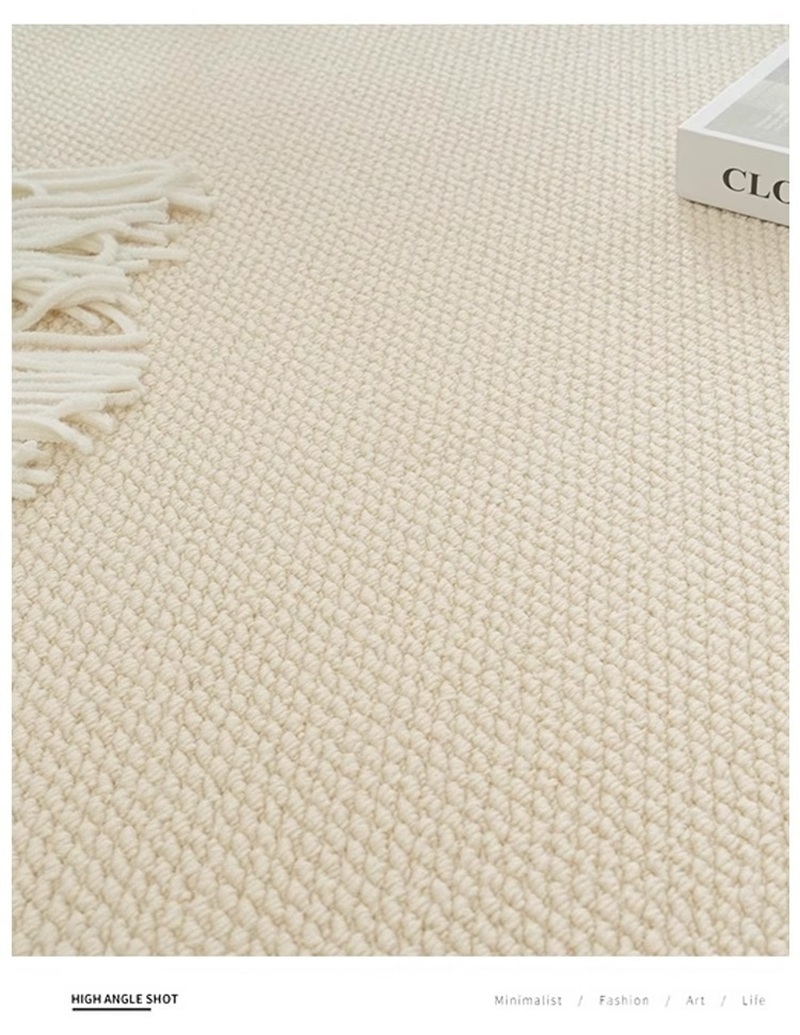 Thảm tròn giả sợi lanh chống trầy xước cao cấp XF0254