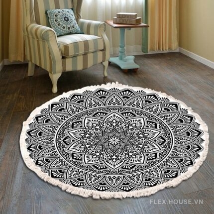 Thảm tròn polyester trải bàn Tarot XF8036-31