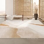 Thảm polyester mô phỏng len cừu decor phòng khách XF5125.01