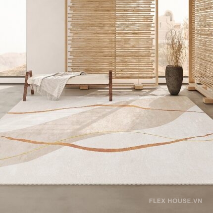 Thảm polyester mô phỏng len cừu decor phòng khách XF5125.02