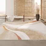 Thảm polyester mô phỏng len cừu decor phòng khách XF5125.06