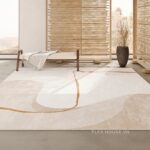 Thảm polyester mô phỏng len cừu decor phòng khách XF5125.08