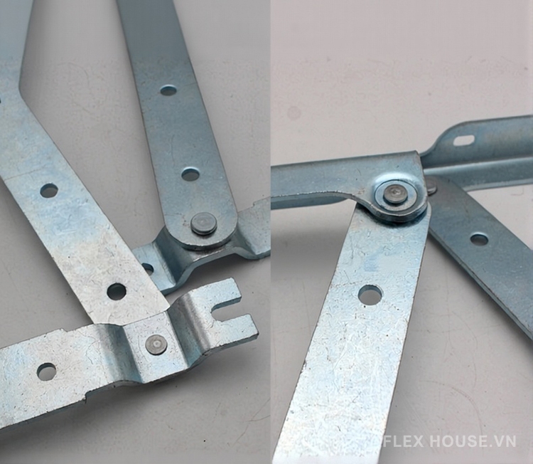 Bản lề kéo đẩy khung sofa giường bằng thép KY245 9
