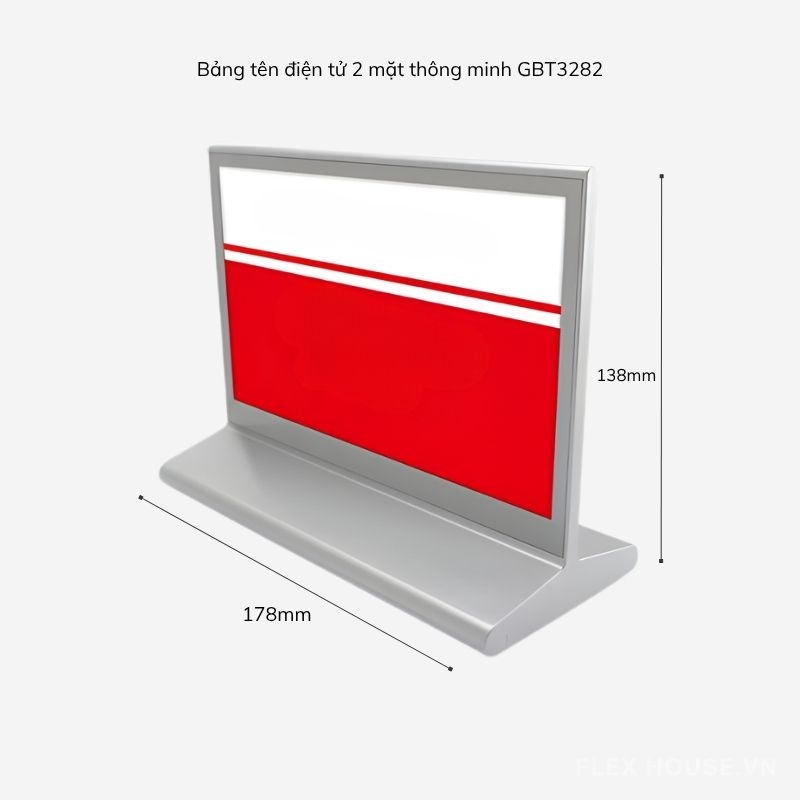 Bảng tên điện tử 2 mặt thông minh GBT3282