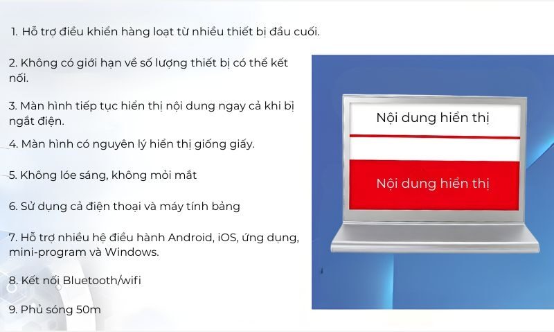 Bảng tên điện tử 2 mặt thông minh GBT3282