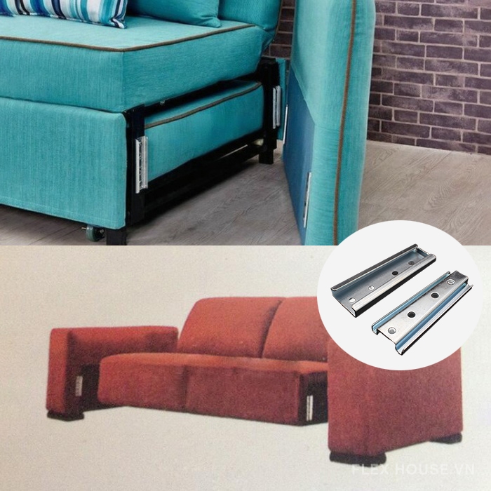 Bas chốt gài sofa dạng thanh trượt bằng thép cán nguội KY403 Bas chốt gài sofa dạng thanh trượt bằng thép cán nguội KY403 1