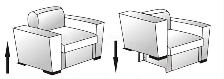 Bas khớp nối ghế sofa bằng thép cán nguội KY404 10