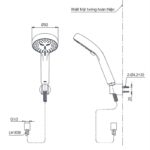 Bát sen tắm cầm tay tròn 2 chế độ TOTO TBW07012A