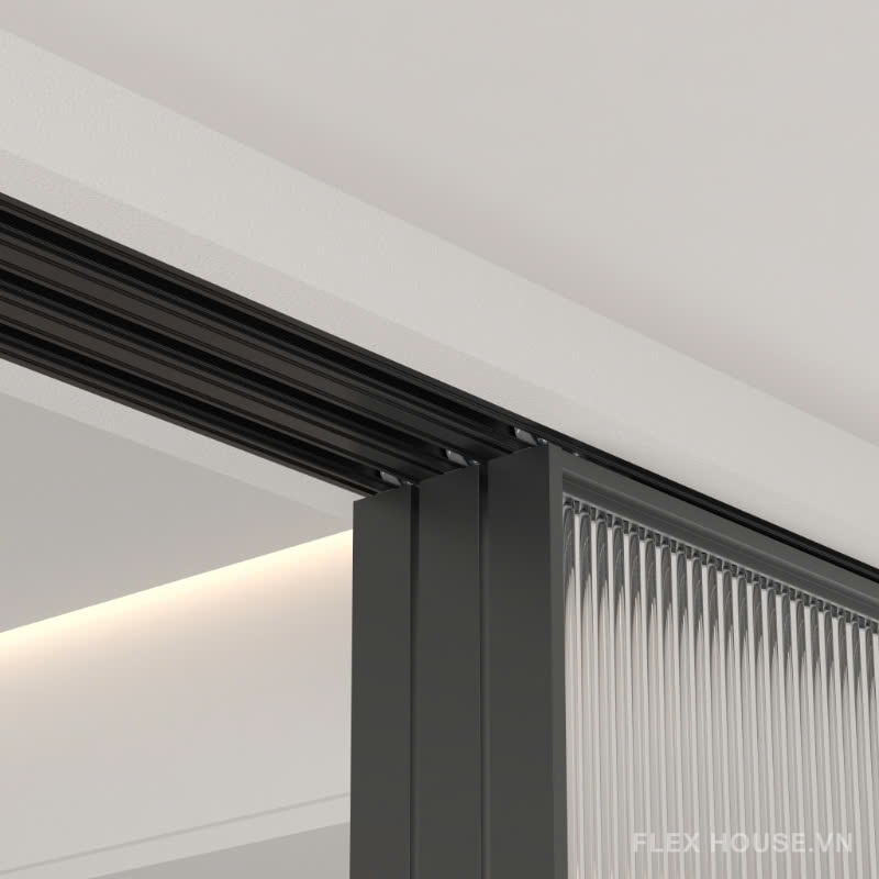 Bộ khung ray trượt cho cửa lùa đồng bộ T930 4