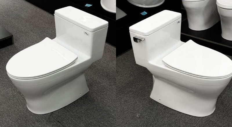 Bồn cầu một khối gạt xả nắp đóng êm TOTO MS188VKT8 2 Bồn cầu một khối gạt xả nắp đóng êm TOTO MS188VKT8