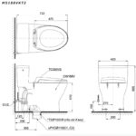 Bồn cầu một khối xả gạt nắp đóng êm TOTO MS188VKT2