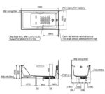 Bồn tắm chân yếm nhựa không tay vịn TOTO PAY1525VC.W