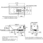Bồn tắm lập thể có tay vịn TOTO PAY1710HV.W