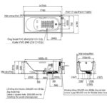 Bồn tắm nhựa đặt sàn chữ nhật TOTO PAY1710V.W