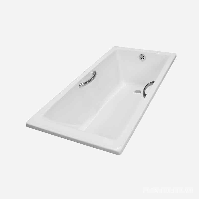 Bồn tắm nhựa đặt sàn chữ nhật có tay vịn TOTO PAY1520HV.W 1 Bồn tắm nhựa đặt sàn chữ nhật có tay vịn TOTO PAY1520HV.W