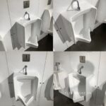 Bồn tiểu nam dáng vuông treo tường TOTO UT445H