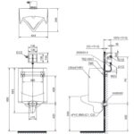 Bồn tiểu nam men men sứ dáng vuông TOTO UT447HR