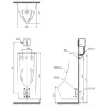Bồn tiểu nam men sứ cao cấp TOTO UT901H