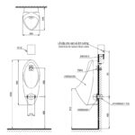 Bồn tiểu nam men sứ treo tường TOTO UT904HN