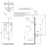 Bồn tiểu nam treo tường men chống bẩn TOTO UT570T