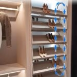 Phụ kiện kệ giày xoay 360 độ nâng hạ điện 12 tầng FJH3916