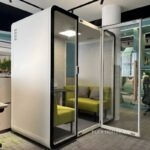 Booth cách âm khung cửa ẩn thẩm mỹ cao cấp cho văn phòng HKL