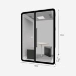 Booth cách âm khung liền mạch cho văn phòng HKM