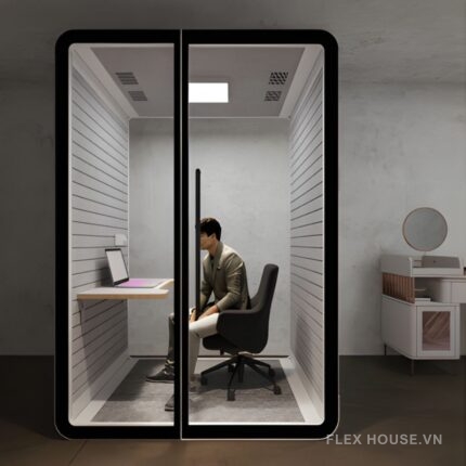 Booth cách âm khung liền mạch cho văn phòng HKM