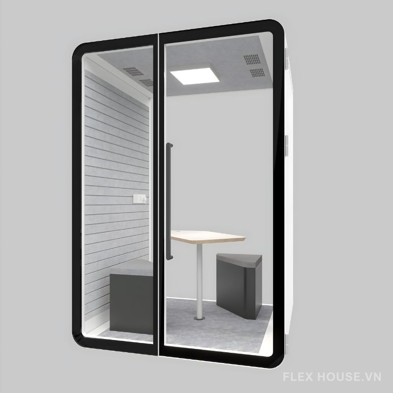 Booth cách âm khung liền mạch cho văn phòng HKM 4 Booth cách âm khung liền mạch cho văn phòng HKM