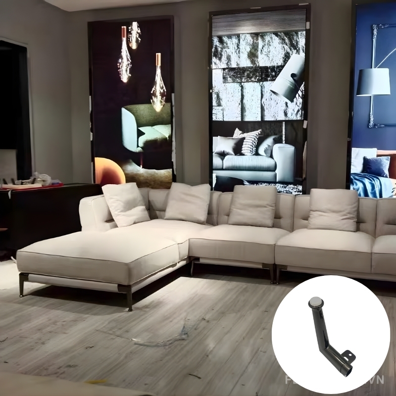 Chân sofa tủ giường hợp kim nhôm sang trọng AI-011 Chân sofa tủ giường hợp kim nhôm sang trọng AI-011