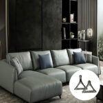 Chân tủ kệ ghế sofa kiểu tam giác chống gỉ AI-006