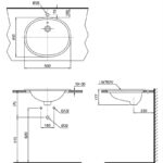 Chậu sứ lavabo dáng elip dương vành TOTO L762