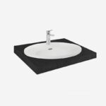 Chậu sứ lavabo đặt bàn dương vành TOTO L909C