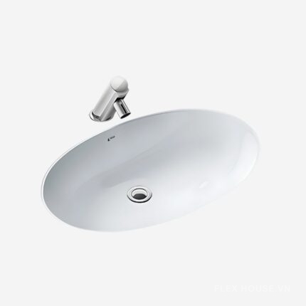 Chậu sứ rửa mặt âm bàn dáng oval Inax AL-2216V